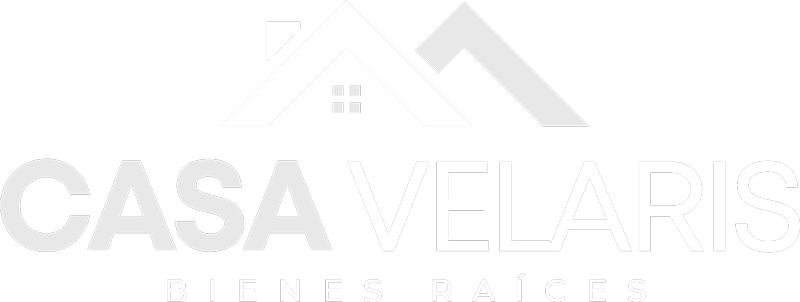 Casa Velaris logo blanco Bienes raices Puebla